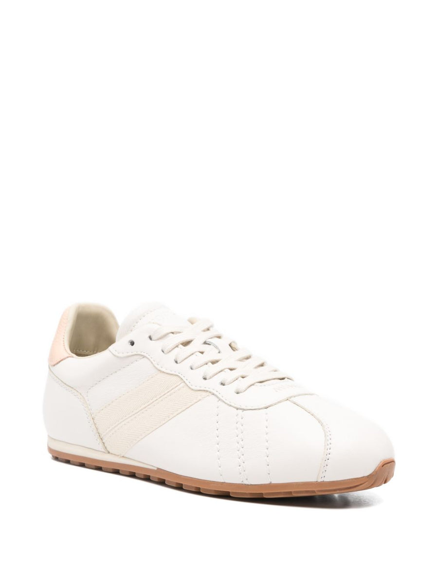 Woolrich Flat Calfskin Sneakers With Side Bands For Women Everyday Luxury Comfort