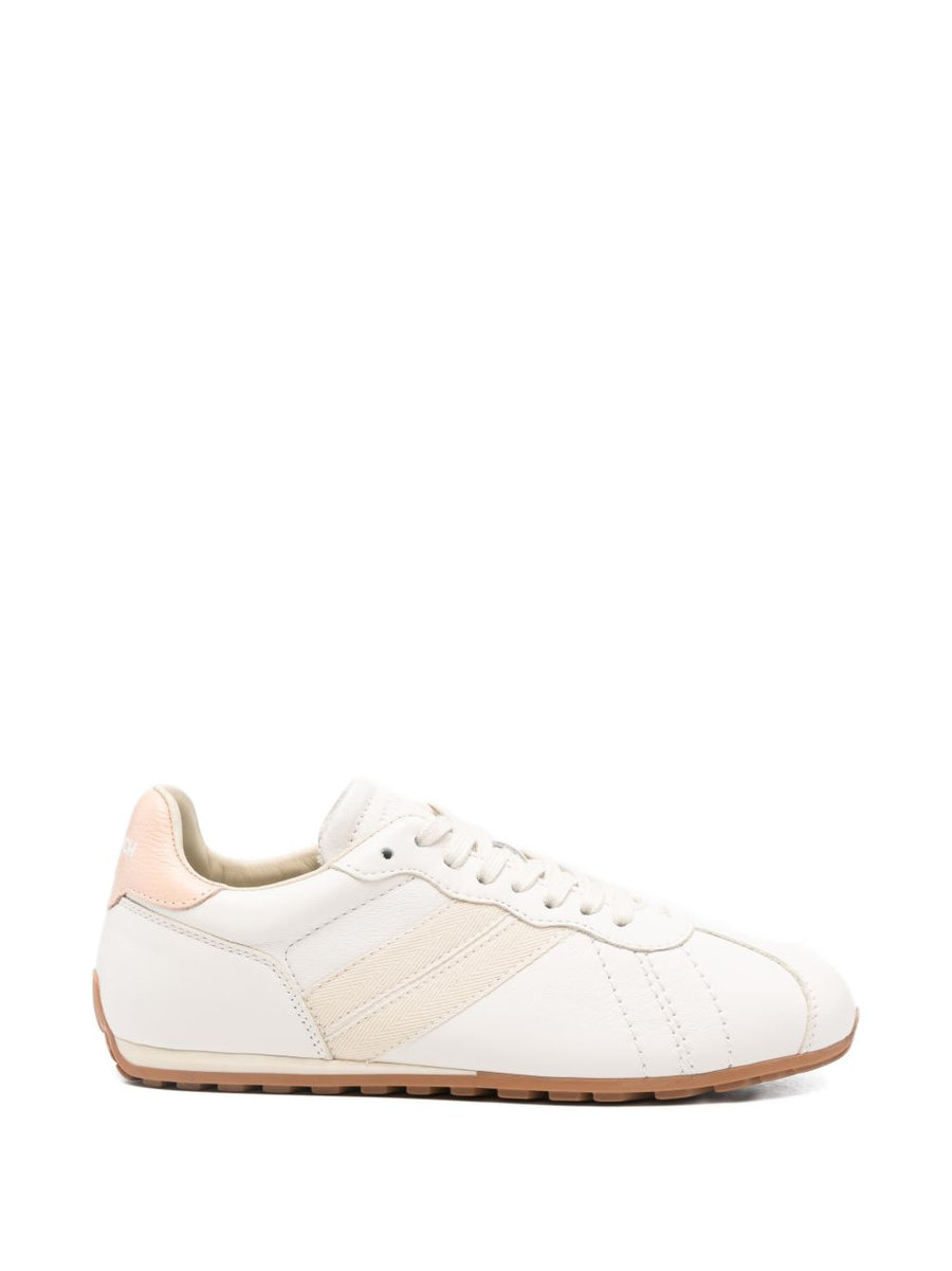 Woolrich Flat Calfskin Sneakers With Side Bands For Women Everyday Luxury Comfort