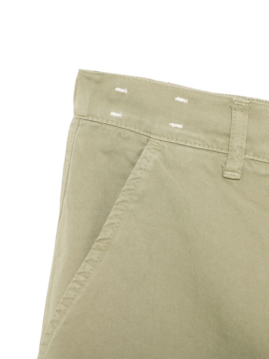 Alysi Green Barrel Jeans With Patch Pockets 100 Percent Cotton