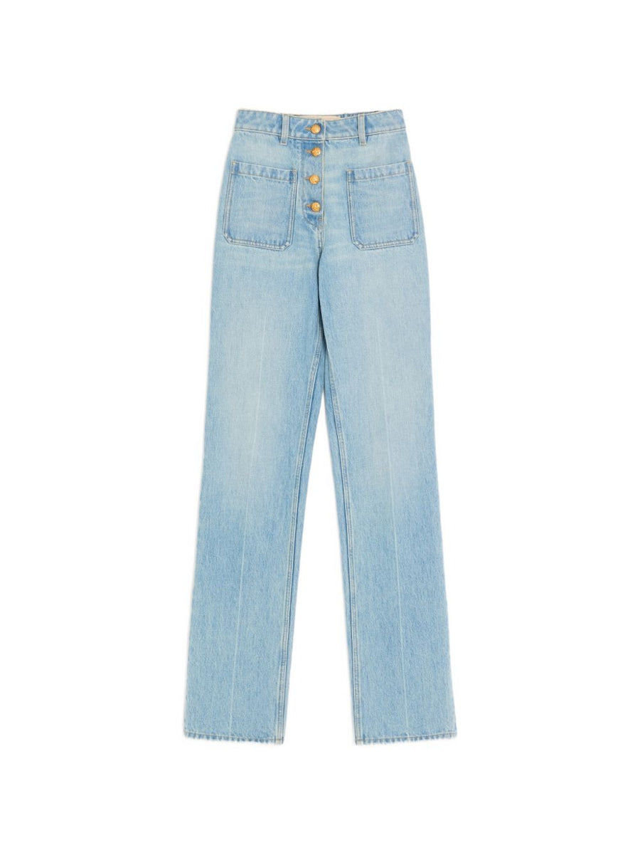 Valentino Denim Jeans For Women Light Blue Luxury Fit Timeless Refined Silhouette