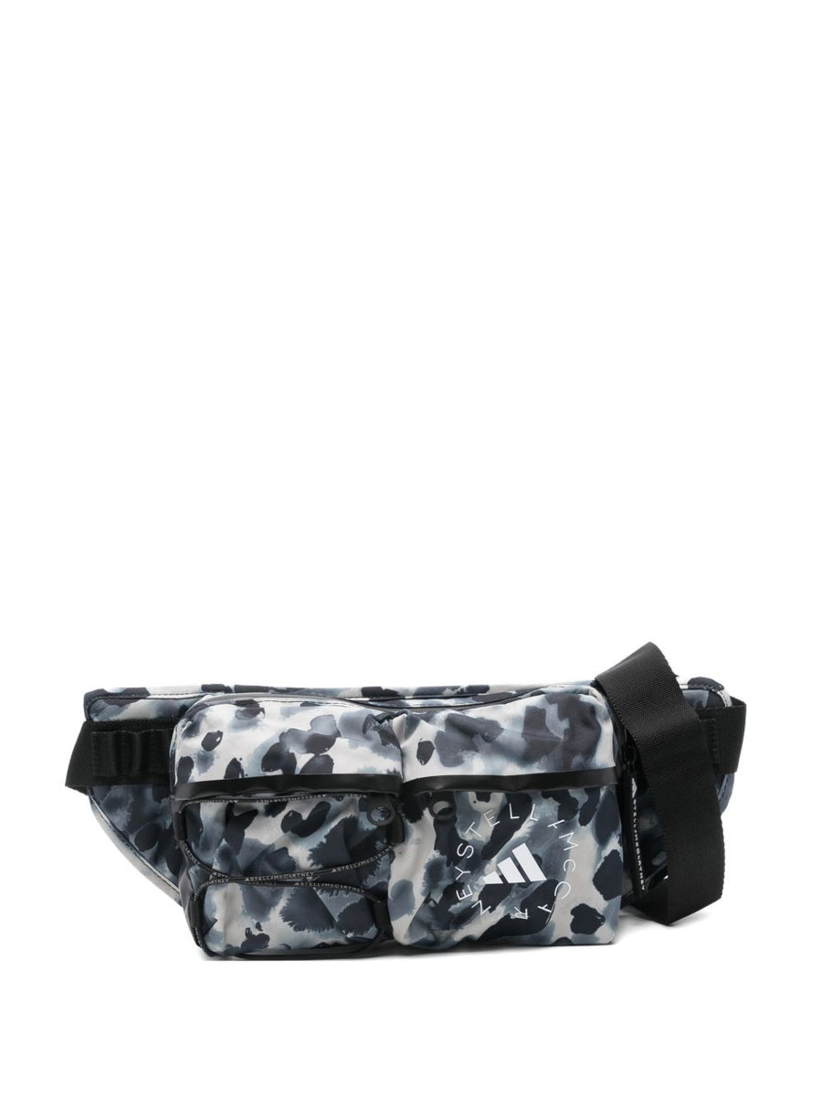 Adidas By Stella McCartney Bum Bag Logo Graphic Print Adjustable Belt Bag For Women One Size