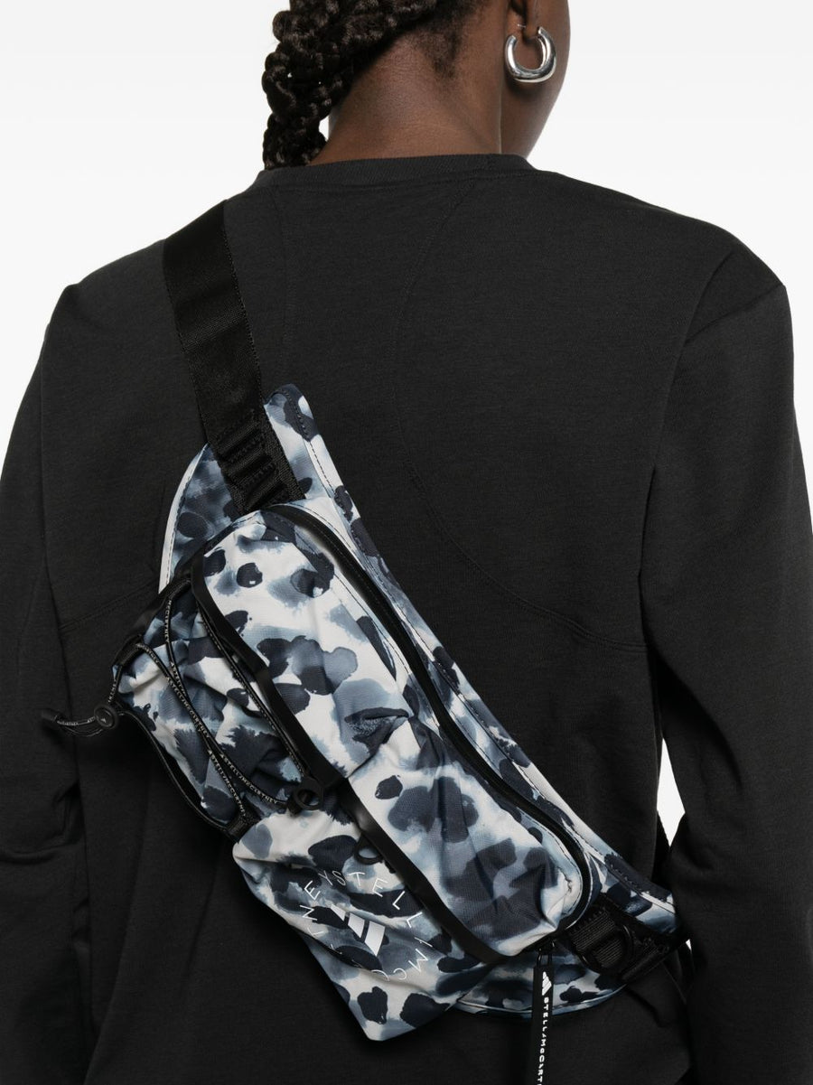 Adidas By Stella McCartney Bum Bag Logo Graphic Print Adjustable Belt Bag For Women One Size