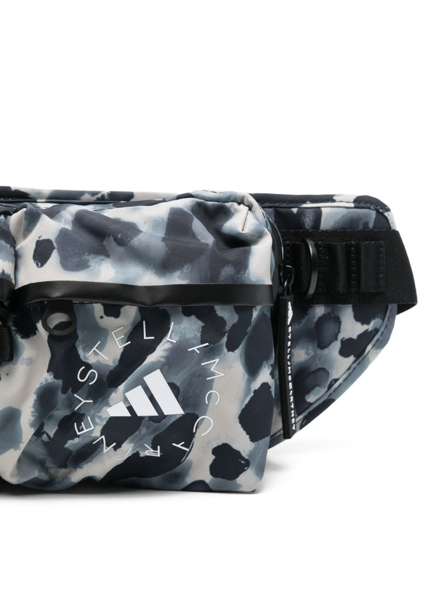 Adidas By Stella McCartney Bum Bag Logo Graphic Print Adjustable Belt Bag For Women One Size