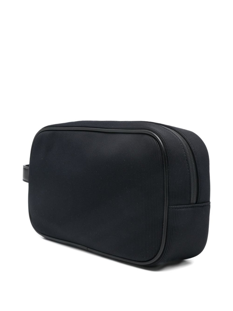 Emporio Armani Navy Nylon Travel Essential Beauty Clutch