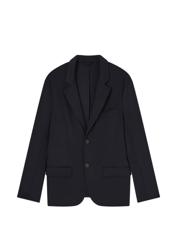 Emporio Armani Nylon single-breasted blazer