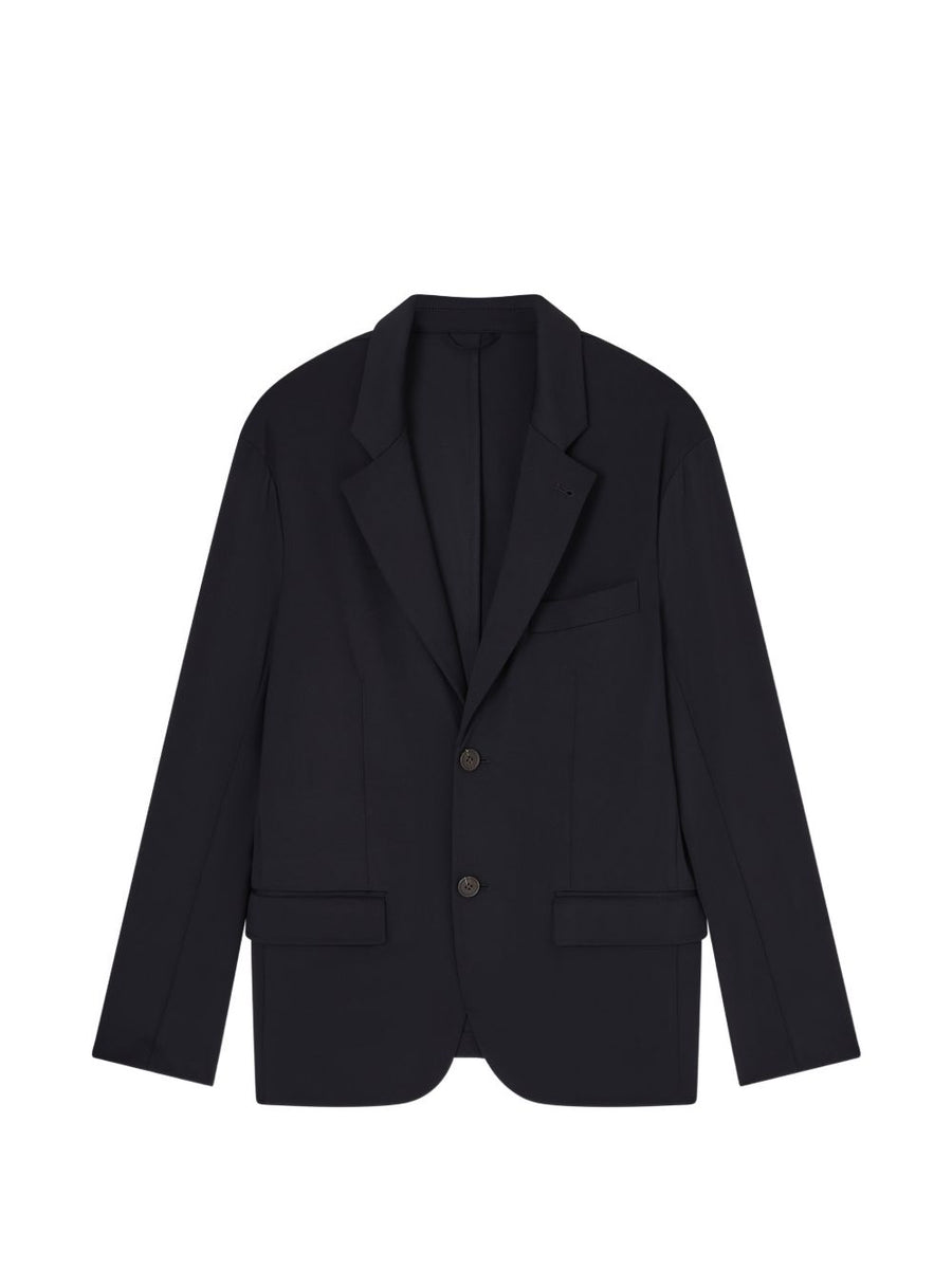 Emporio Armani Nylon Blazer Mens Single Breasted Navy Two Button Dressy Outerwear
