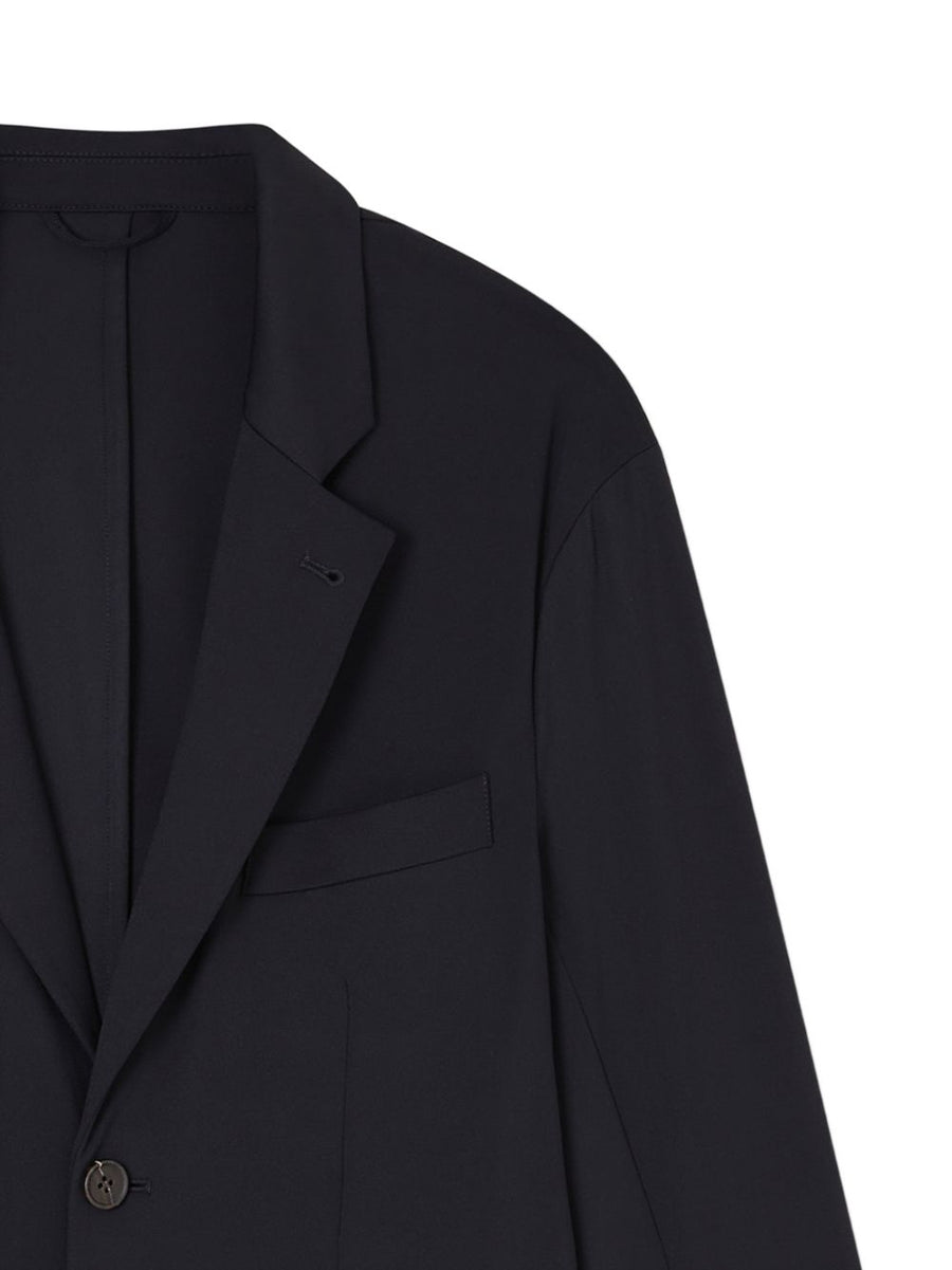 Emporio Armani Nylon Blazer Mens Single Breasted Navy Two Button Dressy Outerwear