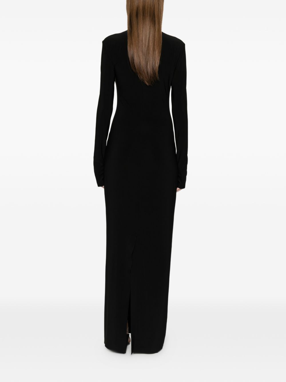 Norma Kamali Turtle-neck long dress