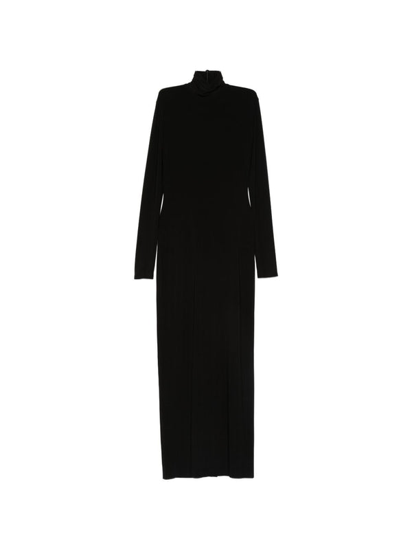 Norma Kamali Turtle-neck long dress