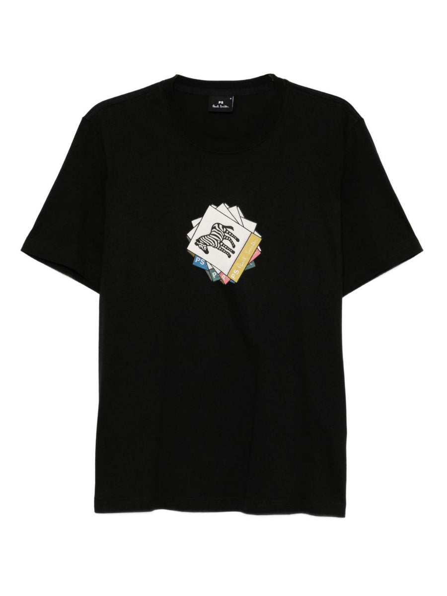PS By Paul Smith Zebra Organic Cotton T Shirt For Men Premium Everyday Essential Tee