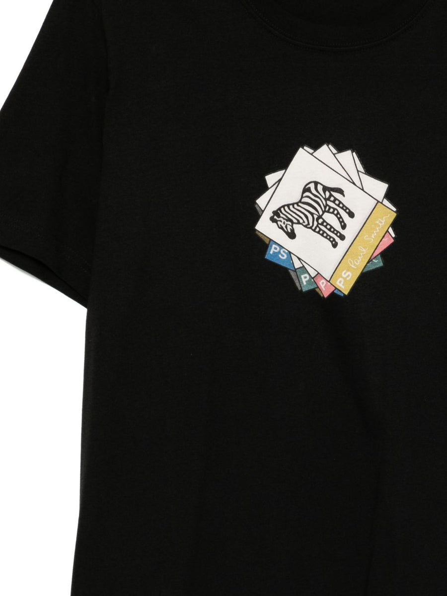 PS By Paul Smith Zebra Organic Cotton T Shirt For Men Premium Everyday Essential Tee