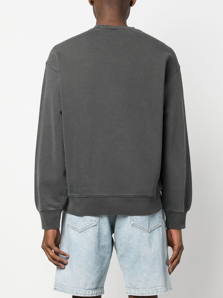 Carhartt WIP Logo Cotton Sweatshirt For Men Durable 100 Percent Cotton Topwear With Logo Patch