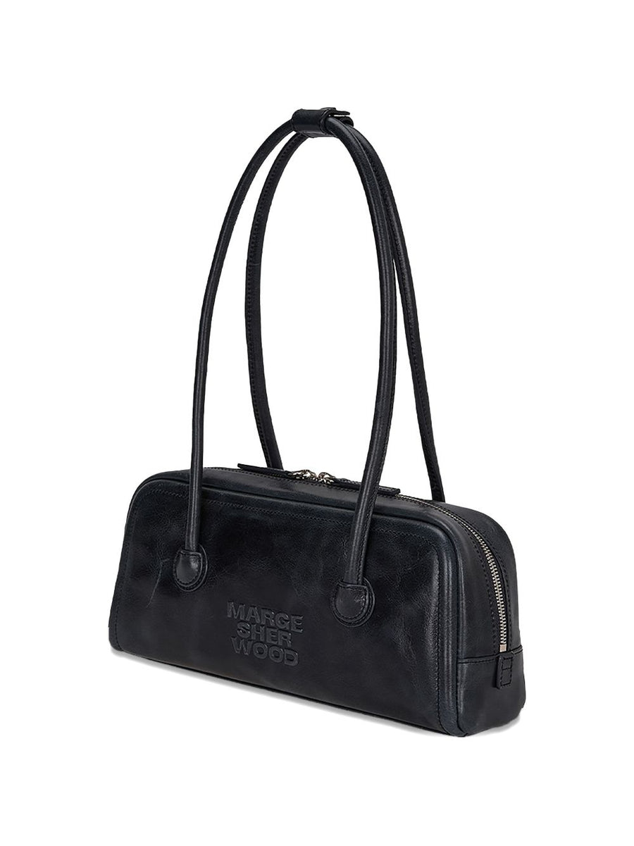 Margesherwood Soft Boston Bag Calf Leather For Women Luxury Everyday Handbag With Zip Closure And Top Handles