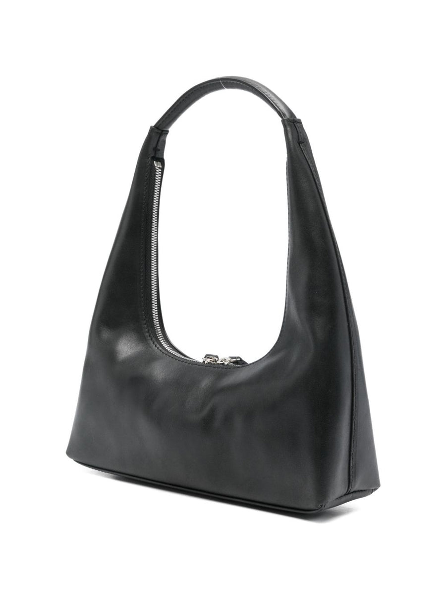 Margesherwood Hobo Shoulder Bag Luxury Calf Leather Compact Top Handle For Women Zip Closure