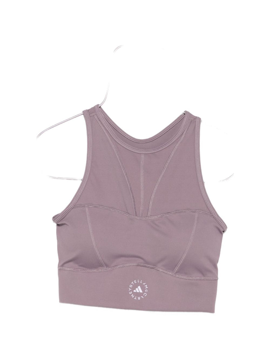 Adidas By Stella McCartney Bralette Top Lilac Mesh Panel Women Versatile Sport Luxe Comfort