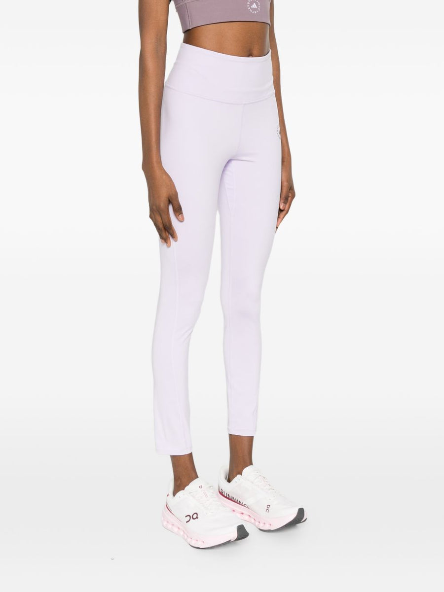 Adidas By Stella McCartney 7/8 Leggings High Rise Comfort For Women Lilac Eco Friendly Recycled Materials