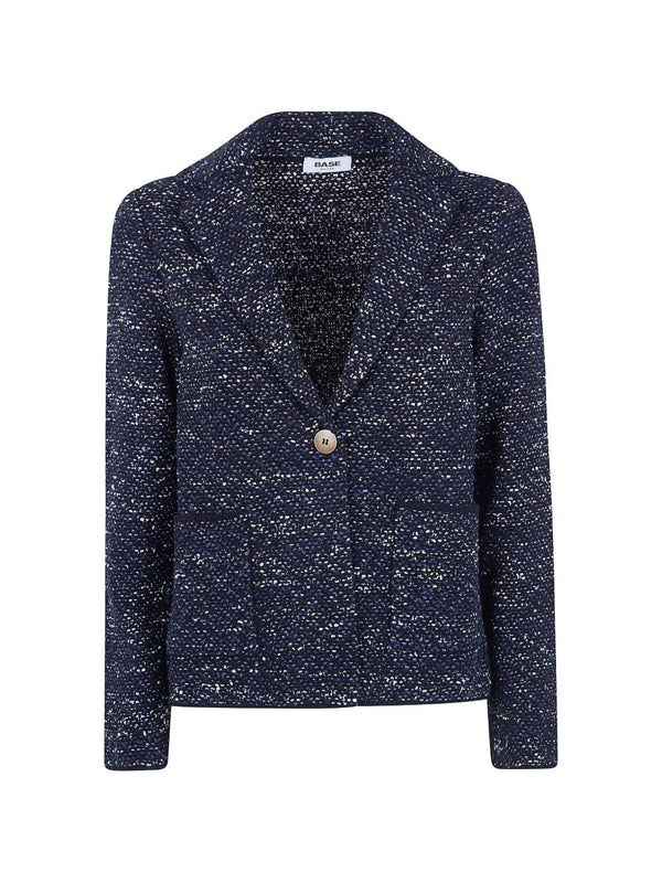 Base Cotton blend single-breasted jacket