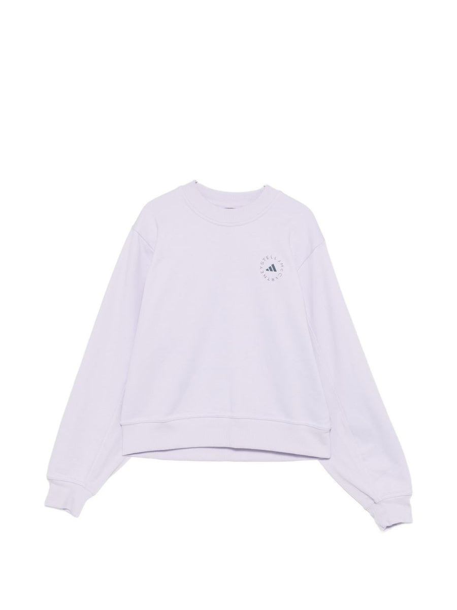 Adidas By Stella McCartney Lilac Sweatshirt For Women With Logo Detail And Sustainable Comfort