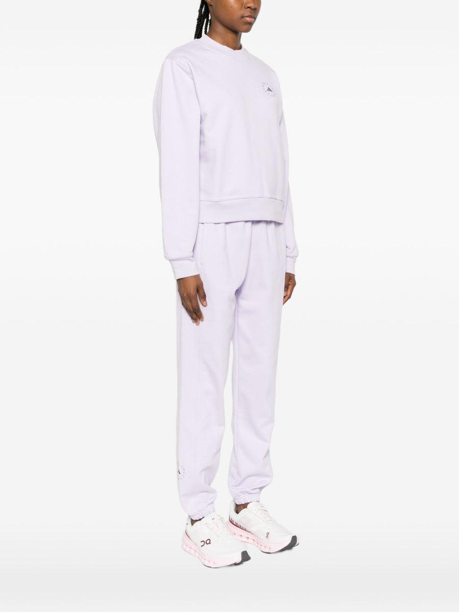 Adidas By Stella McCartney Lilac Sweatshirt For Women With Logo Detail And Sustainable Comfort