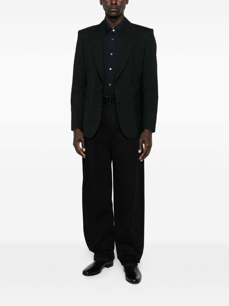 Emporio Armani Logo Cotton Shirt For Men Navy 100 Percent Cotton Everyday Luxury And Versatility