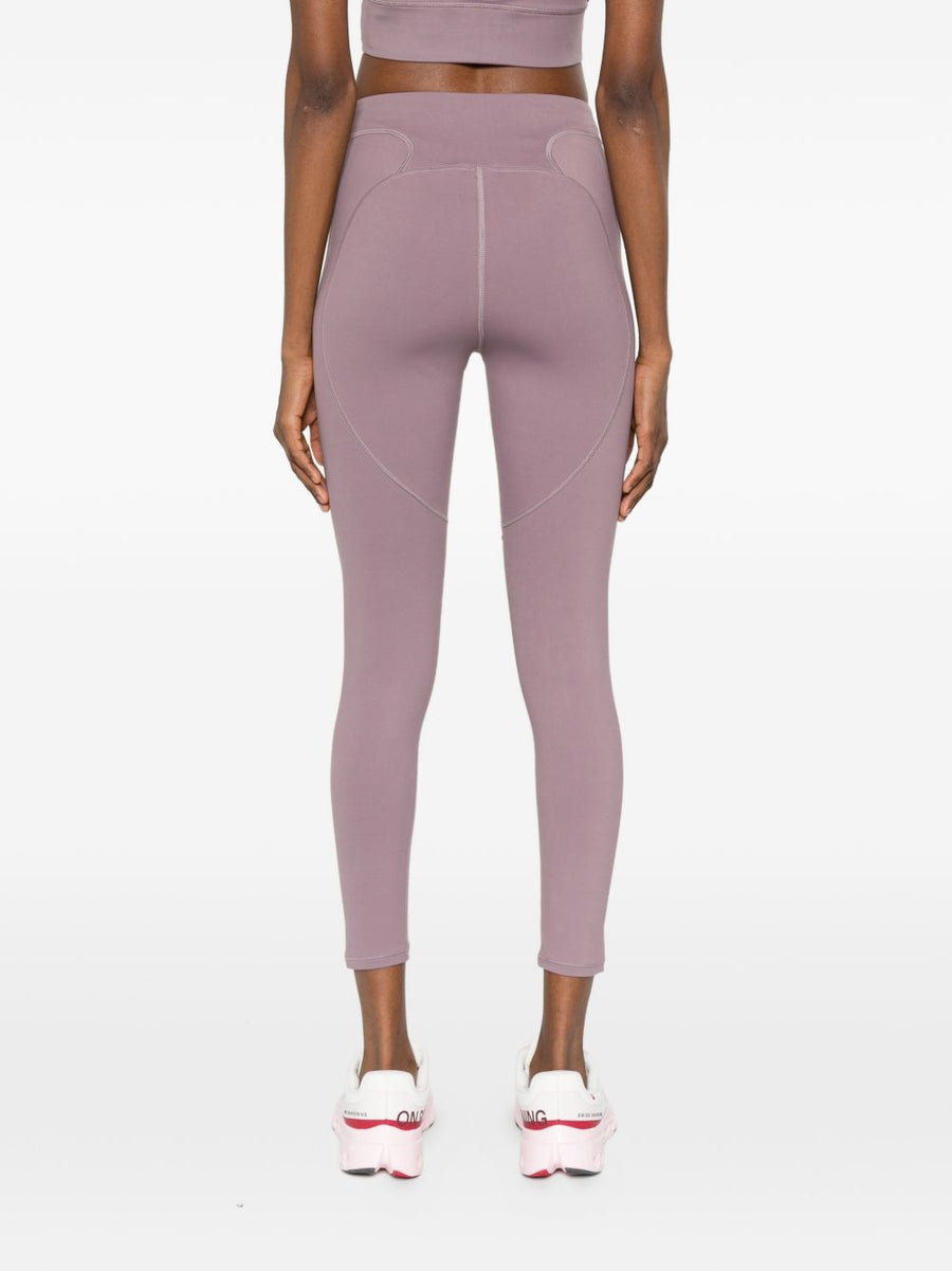 Adidas By Stella McCartney 7/8 Leggings High Rise Panelled Lilac Organic Cotton For Women
