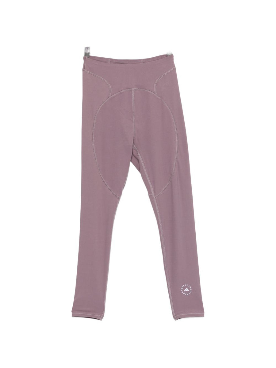Adidas By Stella McCartney 7/8 Leggings High Rise Panelled Lilac Organic Cotton For Women