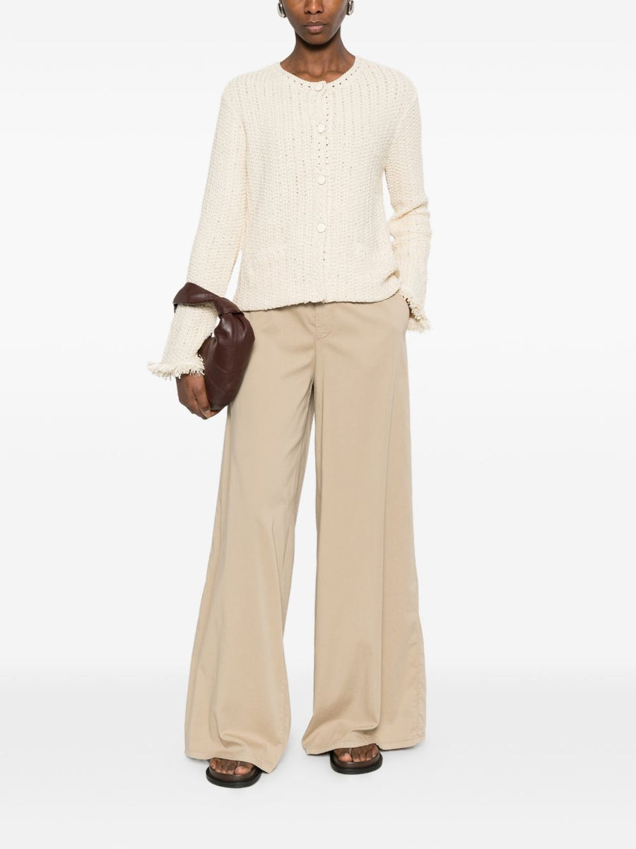 Emporio Armani Womens Cotton Blend Blazer Jacket In Ecru For Elegant Versatile Workwear And Smart Casual