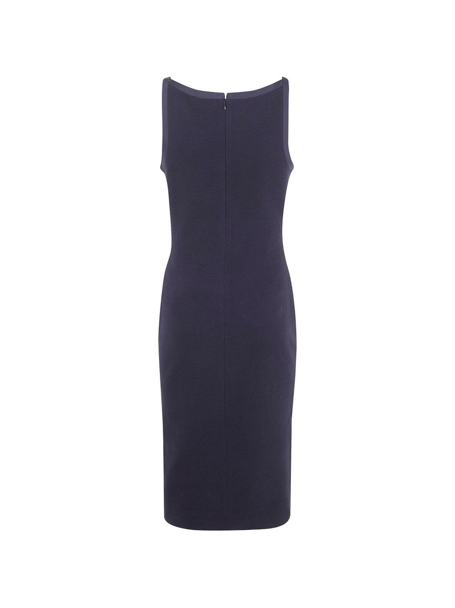 Emporio Armani Cotton Short Dress for Women Sleeveless with Ribbon Trim for Everyday Elegance