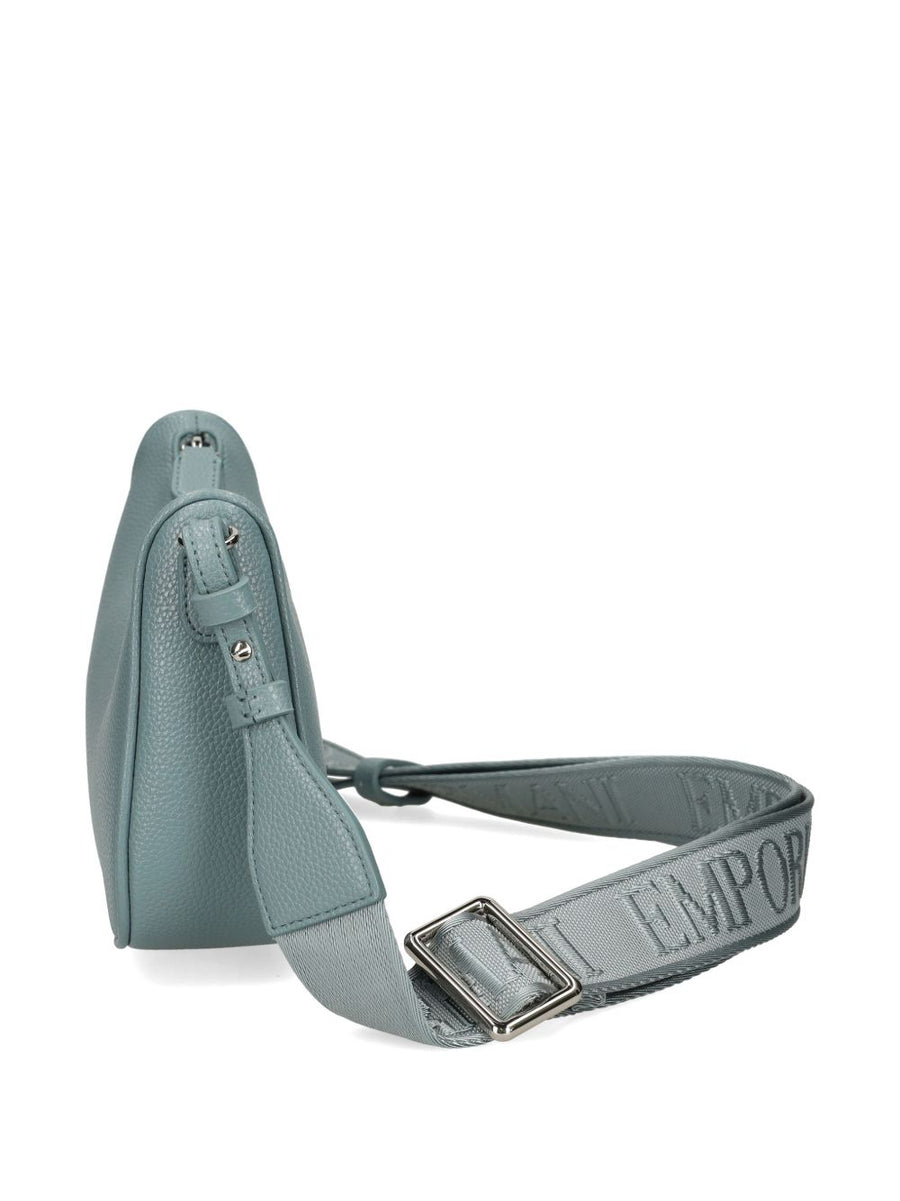 Emporio Armani Deer Print Bag For Women Dusty Blue Baguette Shoulder Handbag Luxurious Everyday Evening