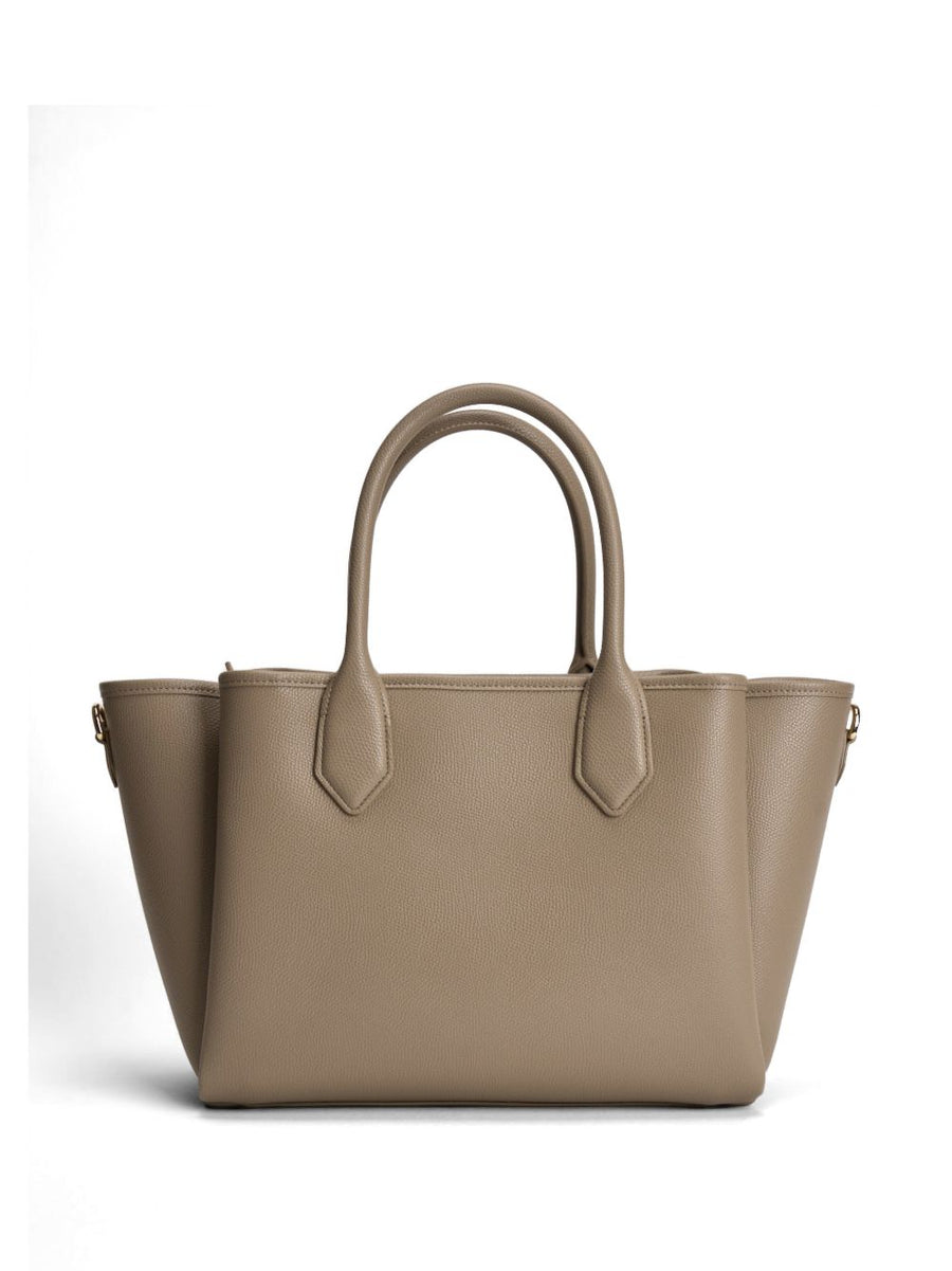 Emporio Armani Palmellato Shopper Bag for Women Luxe Grey Polyurethane Versatile Everyday Luxury