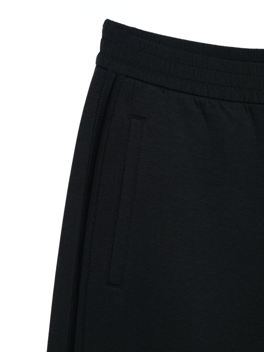 Emporio Armani Cotton Trousers Navy For Women With Stretch And Premium Refined Finish