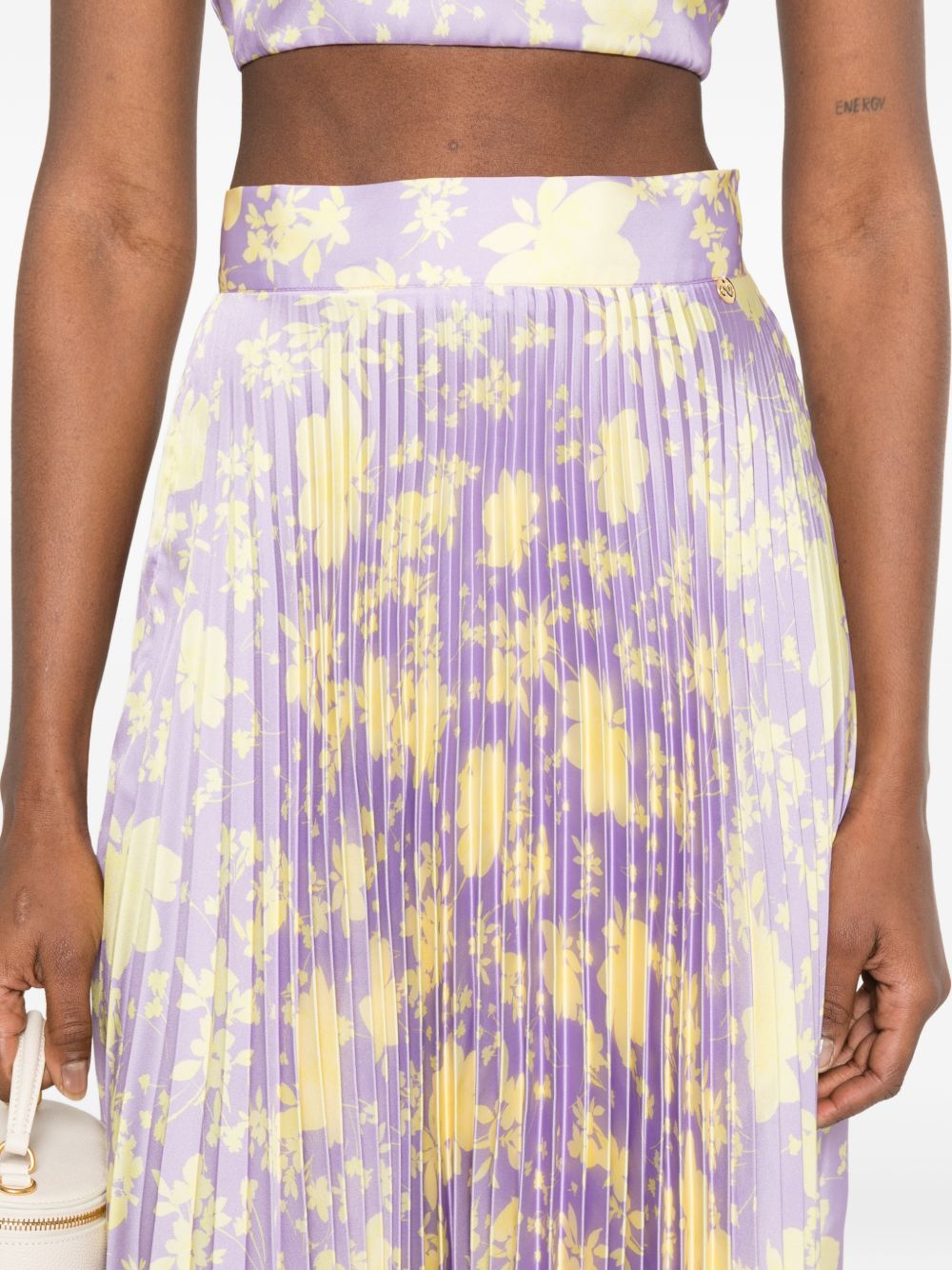 Catalina Printed midi skirt