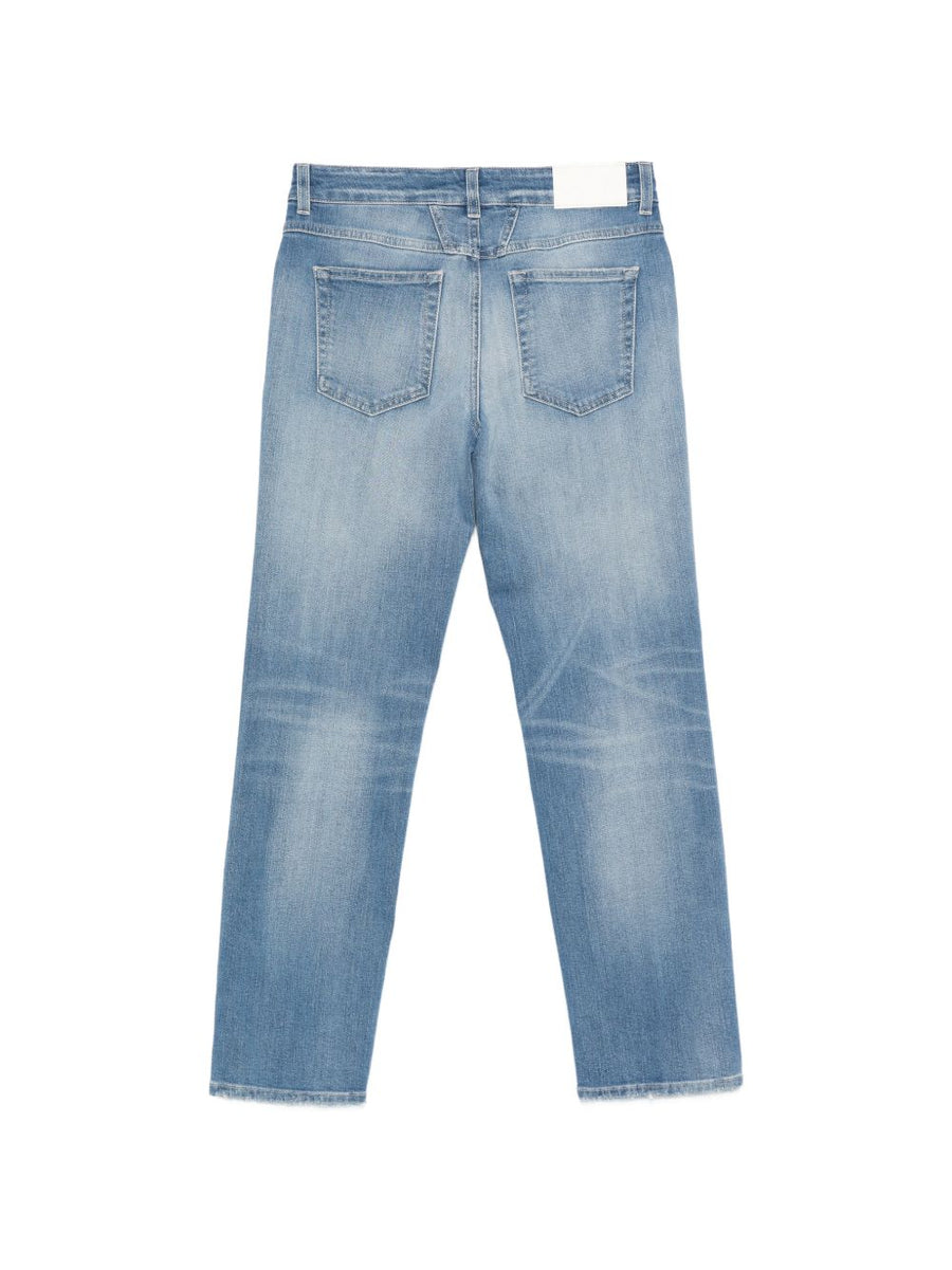 Closed Women Navy Slim Denim Jeans With Stretch For Everyday Wear Five Pocket Belt Loops