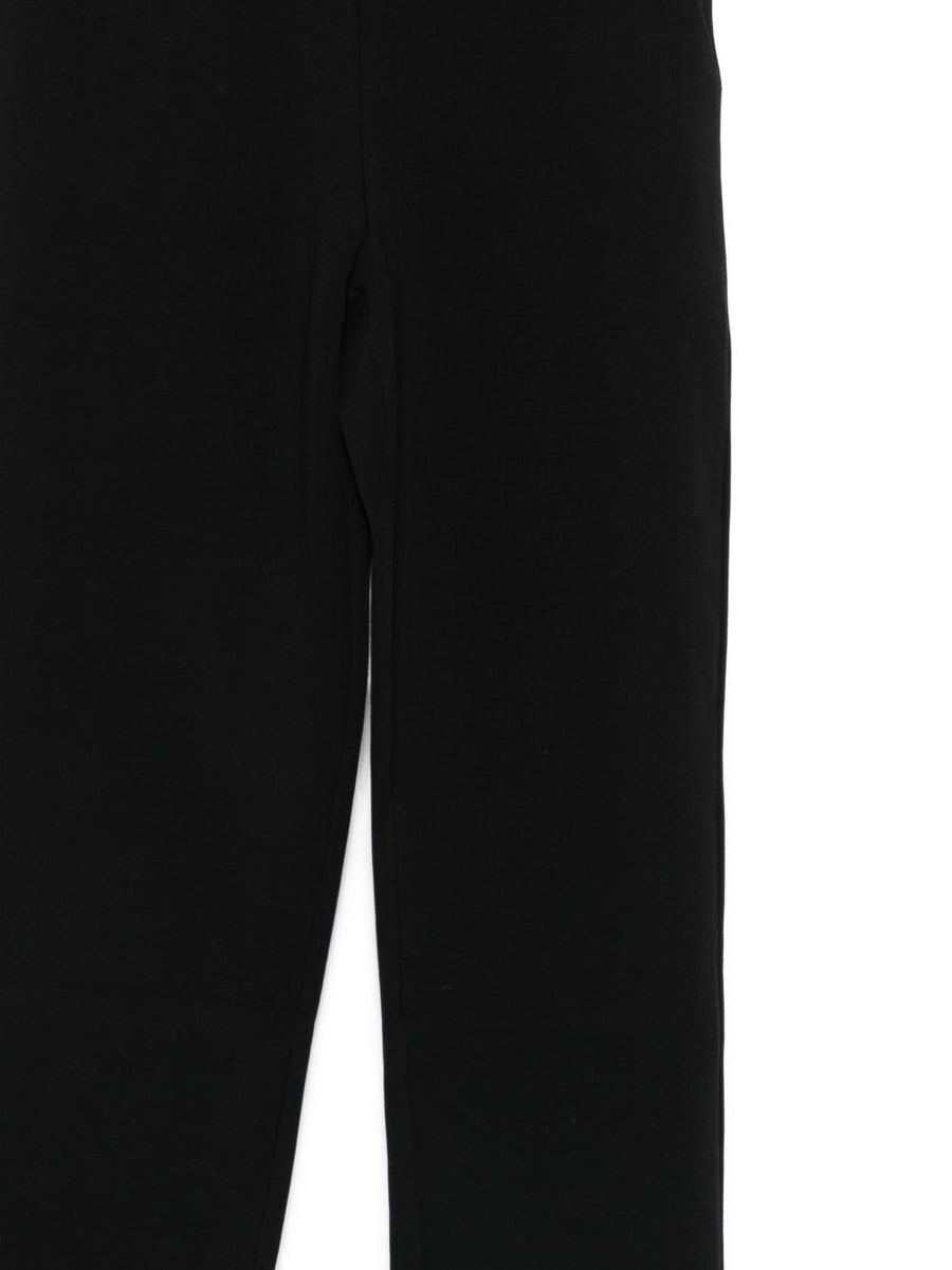 Emporio Armani Women Cotton Trousers Premium Elastic Waistband With Stretch Comfort Black