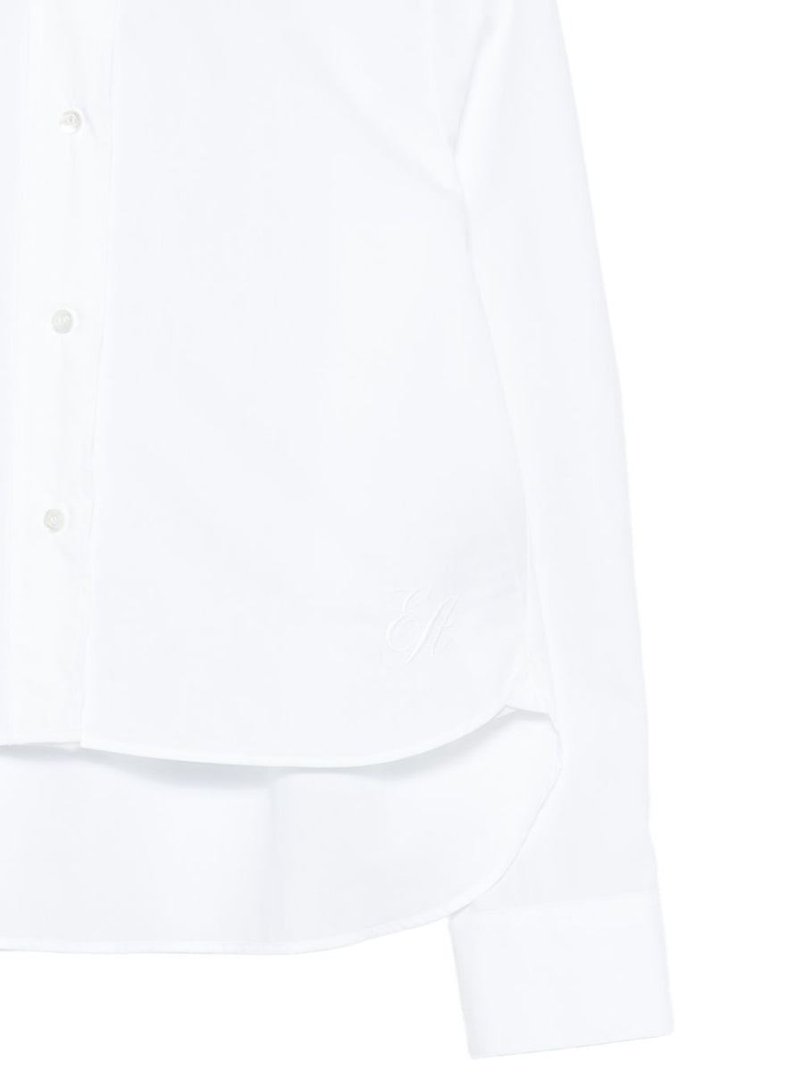 Emporio Armani Women's 100 Percent Cotton Shirt With Band Collar For Work And Weekend Essentials