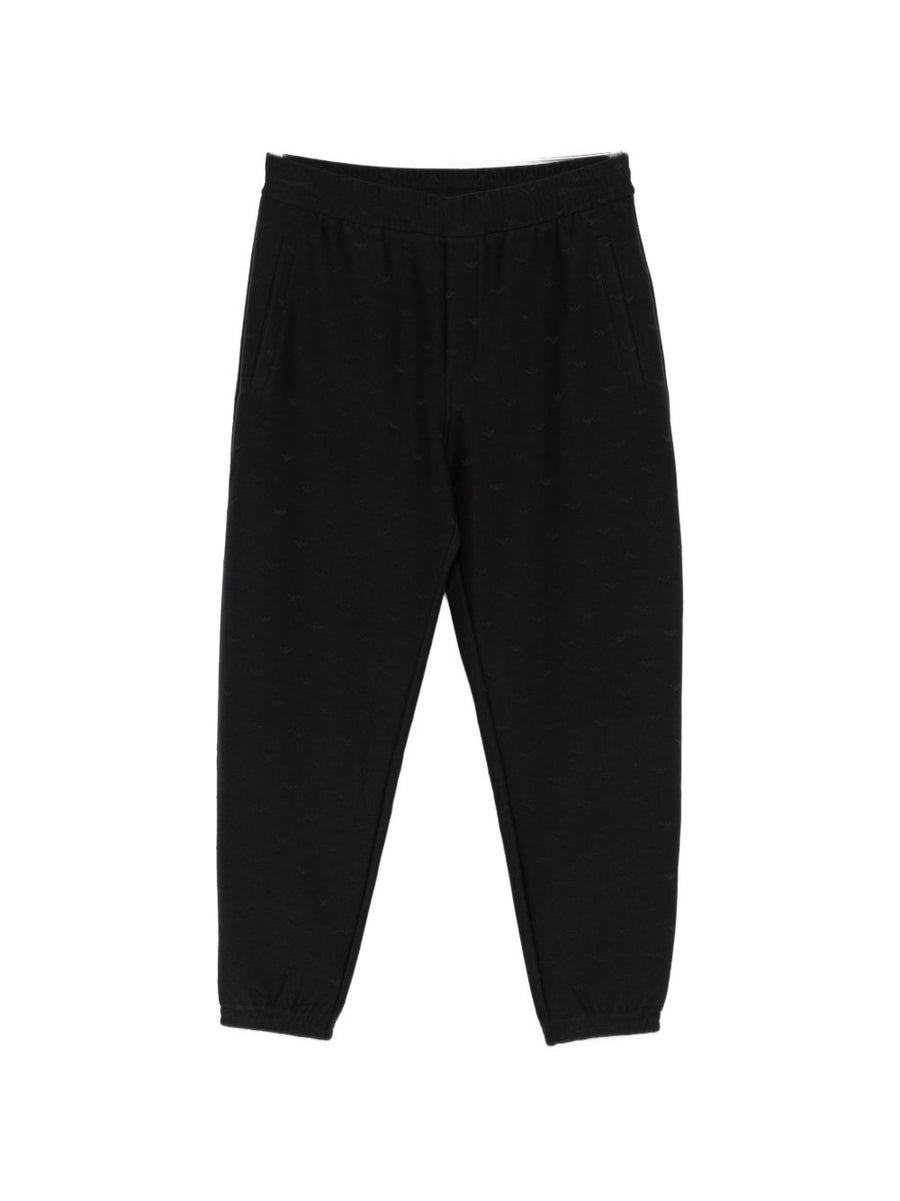 Emporio Armani Cotton Blend Sweatpants for Men Premium Comfort Fit with Elastic Waistband and Side Pockets