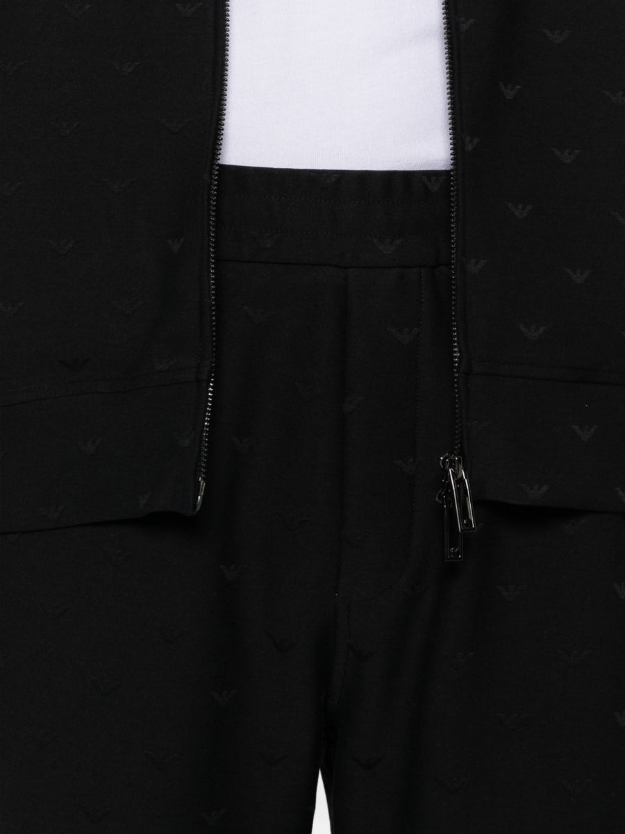 Emporio Armani Cotton Blend Sweatpants for Men Premium Comfort Fit with Elastic Waistband and Side Pockets
