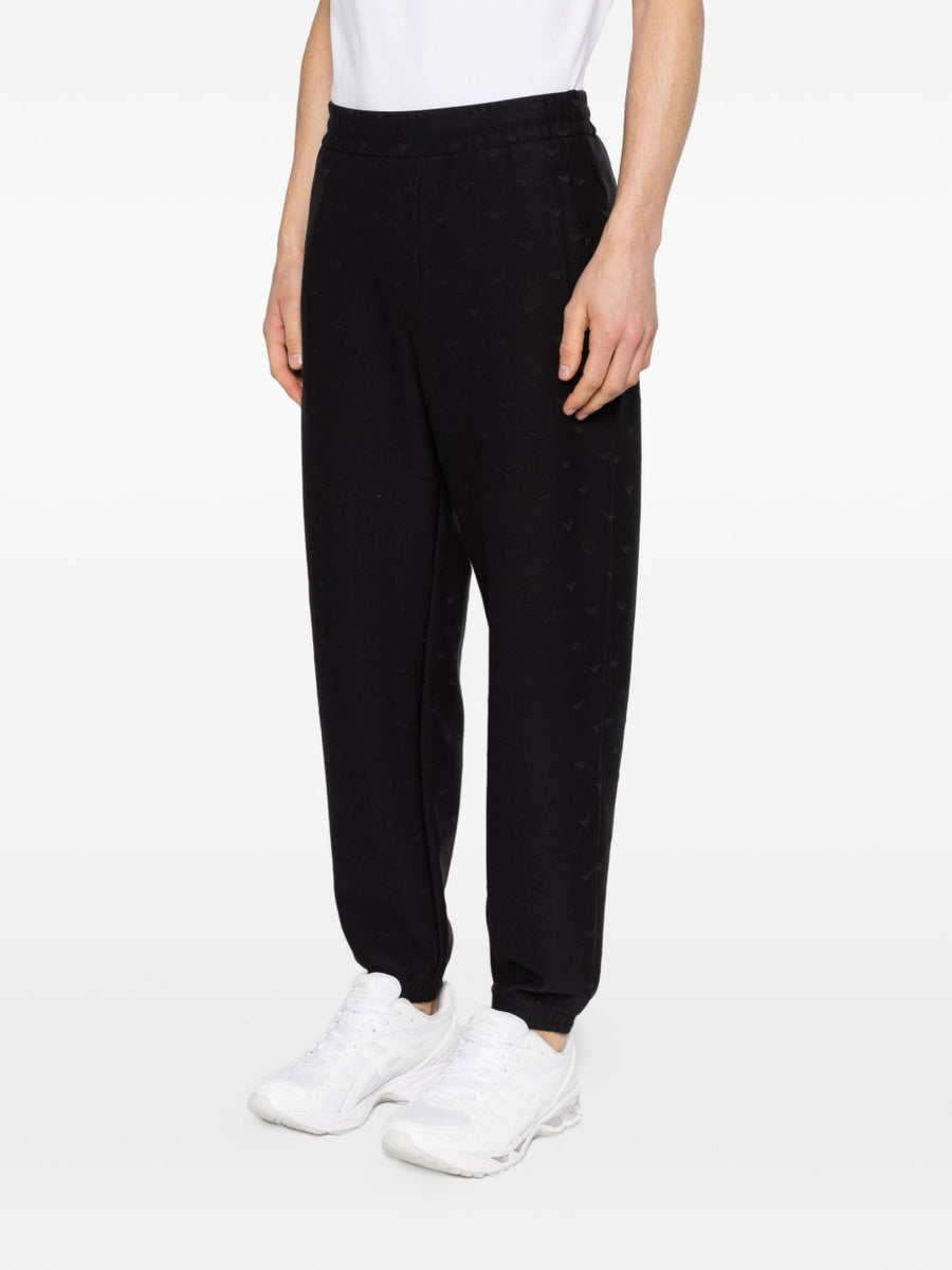 Emporio Armani Cotton Blend Sweatpants for Men Premium Comfort Fit with Elastic Waistband and Side Pockets