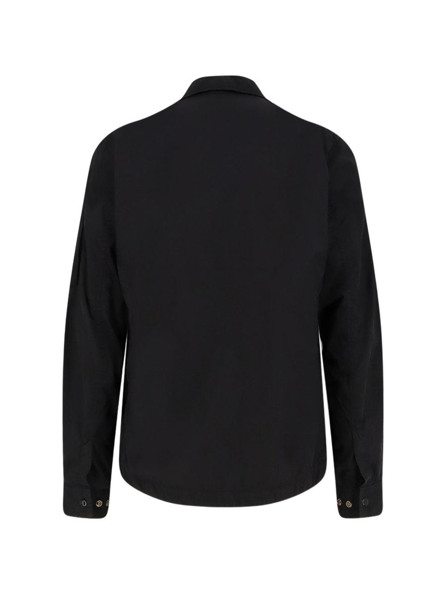 CP Company Nylon Overshirt For Men Versatile Layering Jacket With Patch Pocket And Button Front