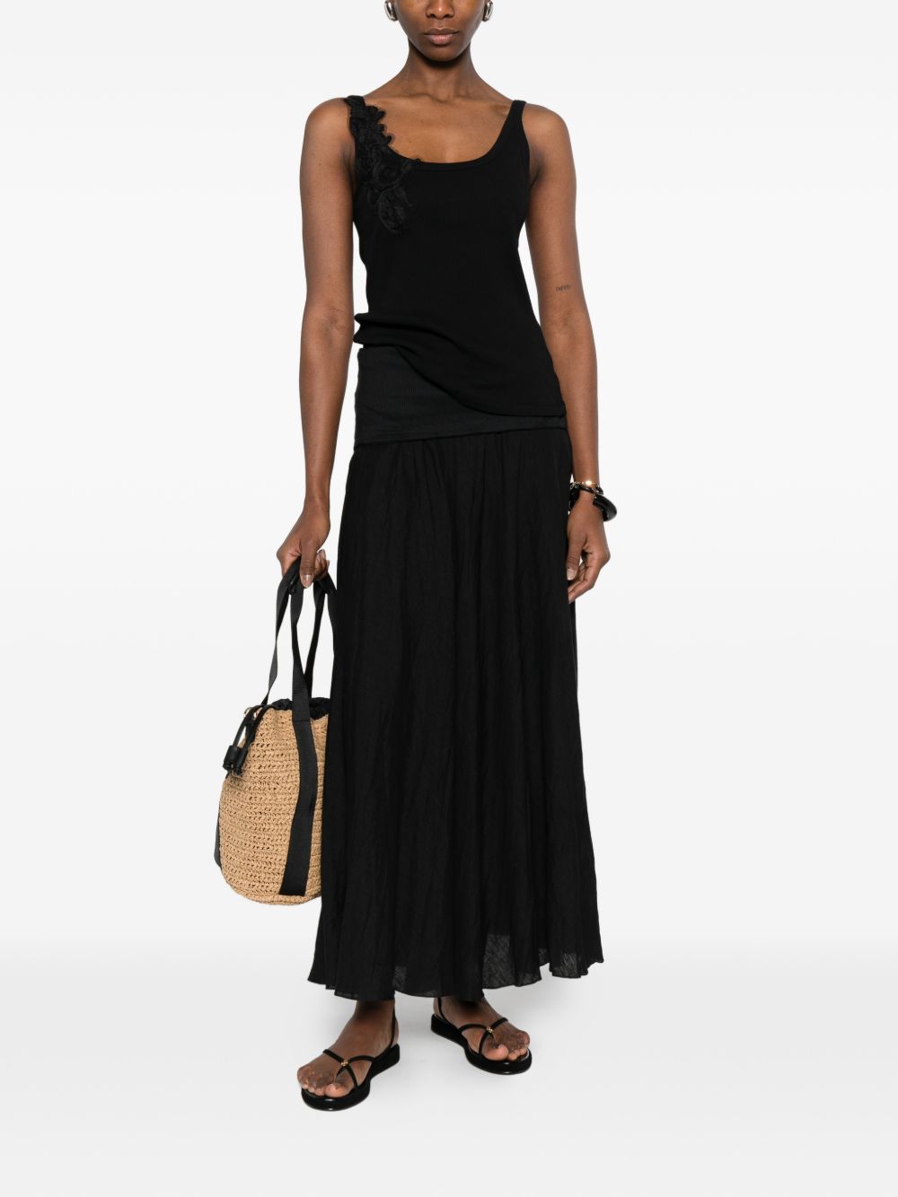 Ermanno Firenze Embroidered tank top