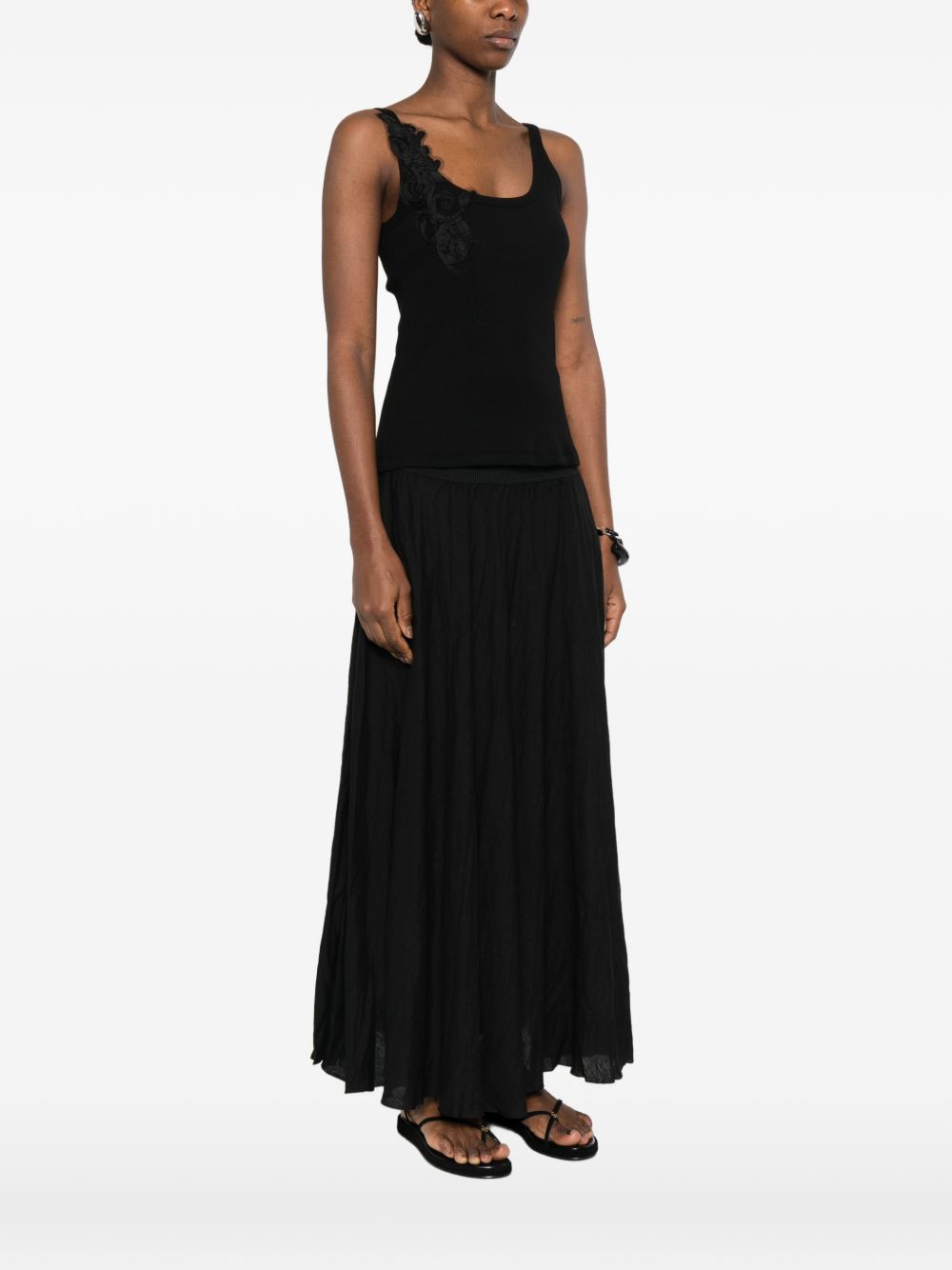 Ermanno Firenze Embroidered tank top