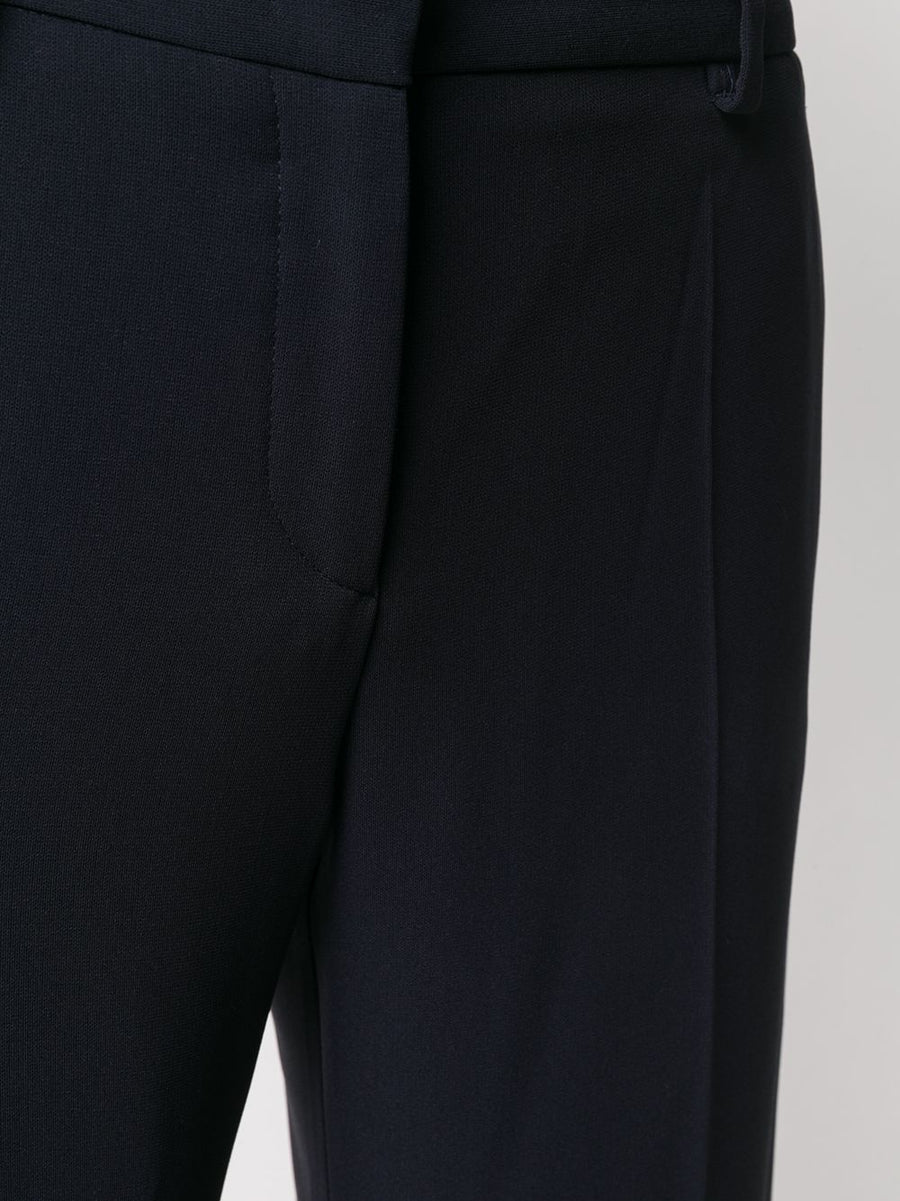 Cady Trousers Alberto Biani Navy Wide Leg For Women Desk-To-Evening Elegance And Versatility