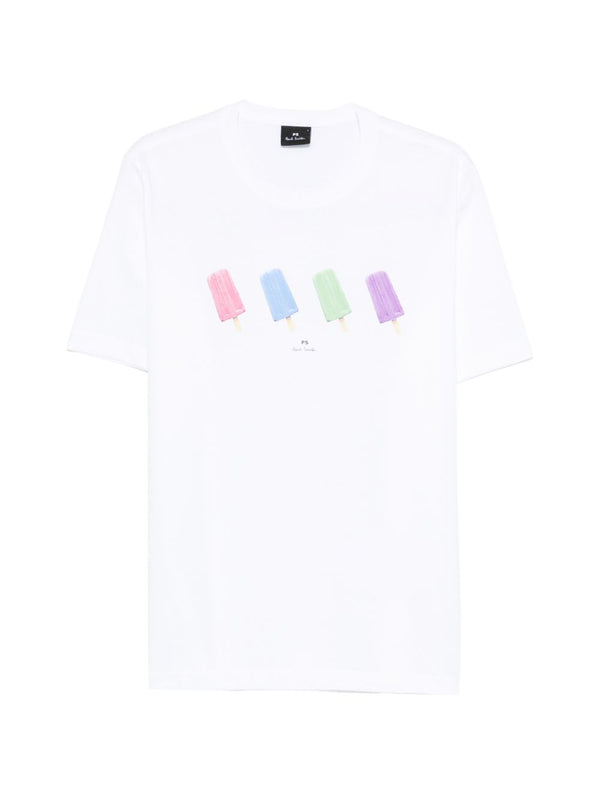 Paul Smith Printed cotton t-shirt