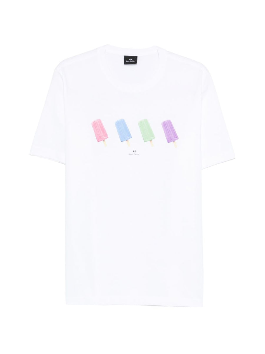 Paul Smith Printed cotton t-shirt