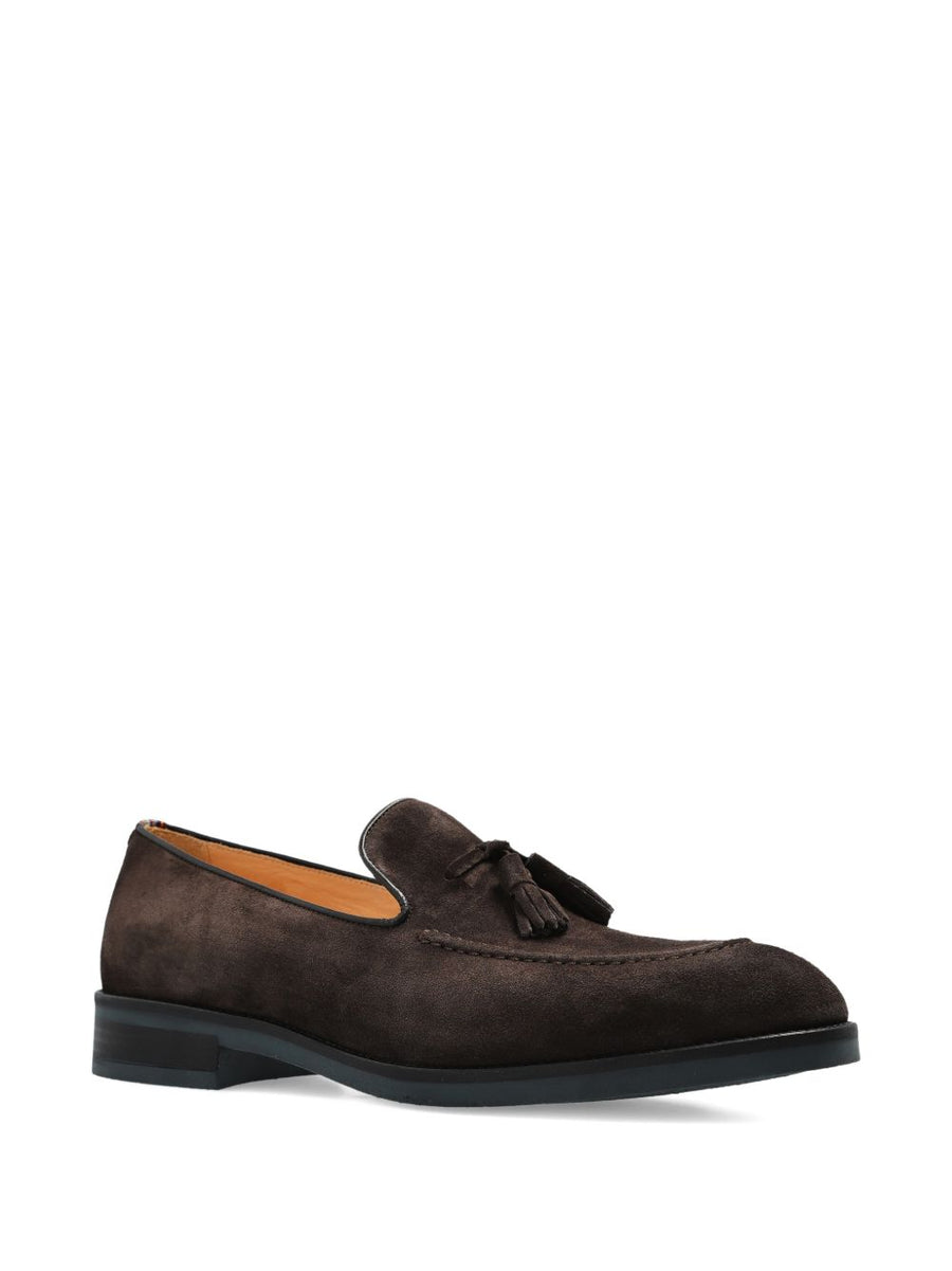 Paul Smith Lawrence Tasselled Brown Suede Loafers For Men Luxury Slipon Comfort And Timeless Dressy Style