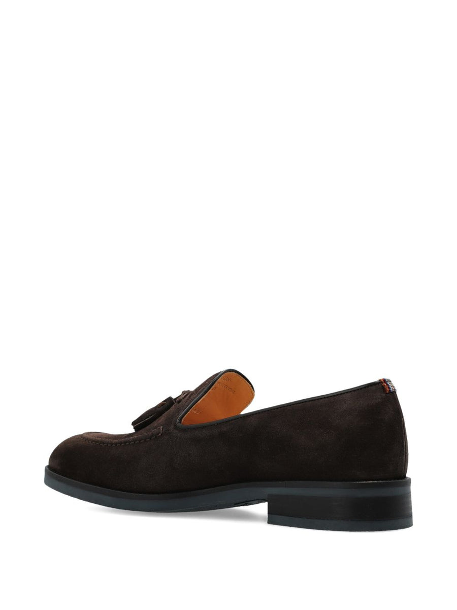 Paul Smith Lawrence Tasselled Brown Suede Loafers For Men Luxury Slipon Comfort And Timeless Dressy Style