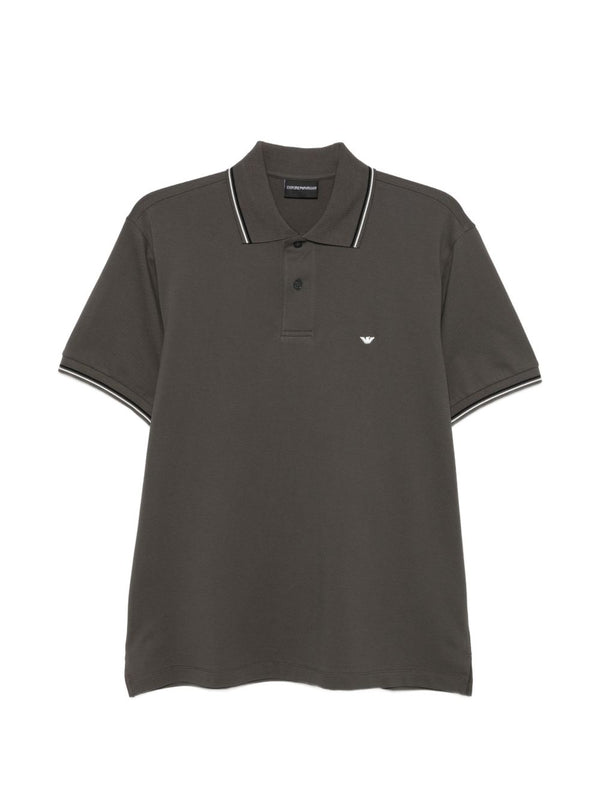 Emporio Armani Logo cotton polo shirt