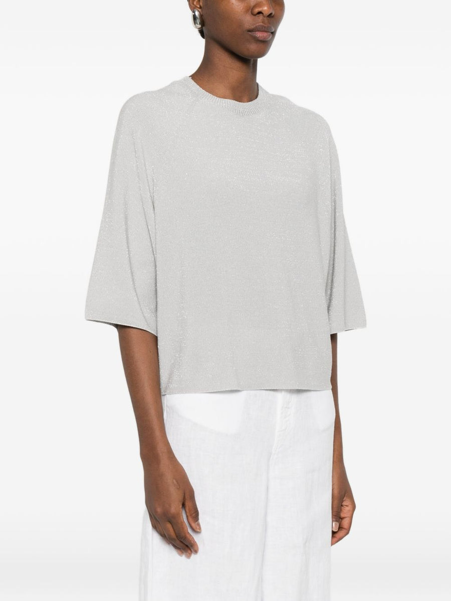 Fabiana Filippi Cotton Blend T Shirt For Women Light Blue Breathable Everyday Luxury