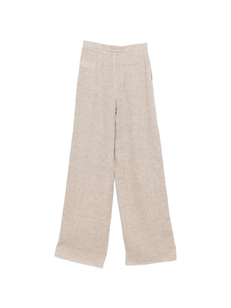 Emporio Armani Linen Trousers For Women Breathable Luxury