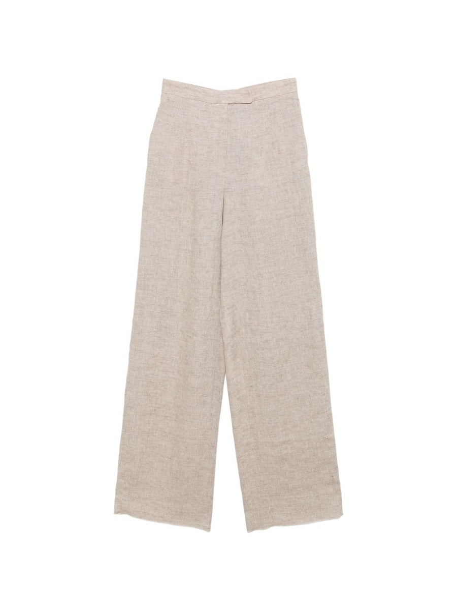Emporio Armani Linen Trousers For Women Breathable Luxury